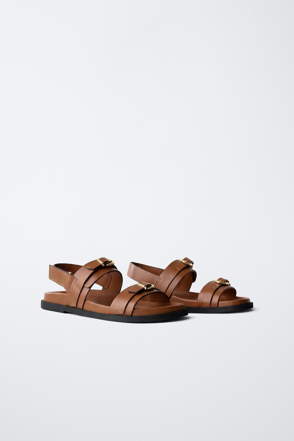SANDALIA HEBILLAS / Marr?n - Zara фото 8