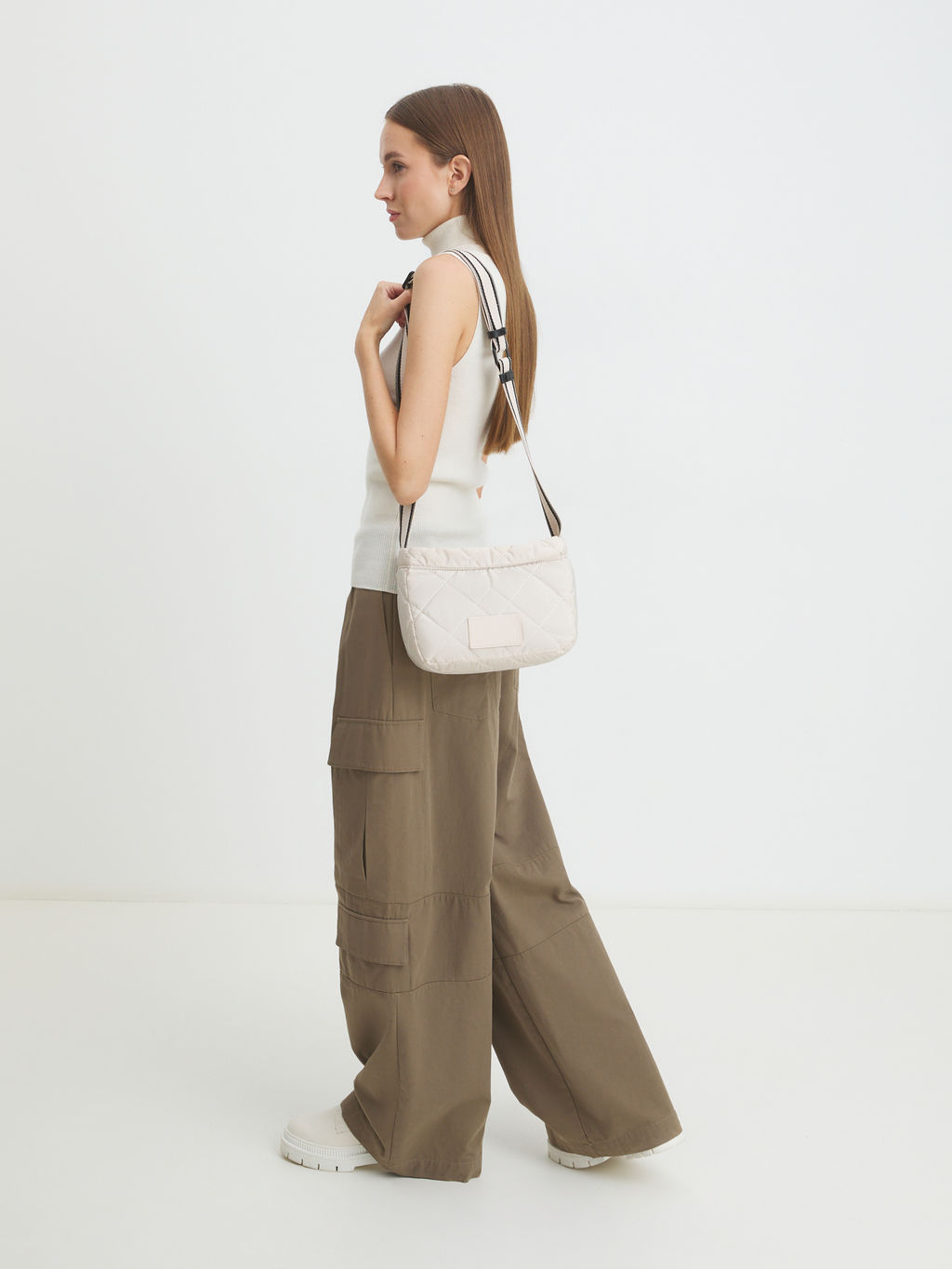 Женское кросс-боди TENDANCE Артикул 4368685, светло-бежевый  фото 7