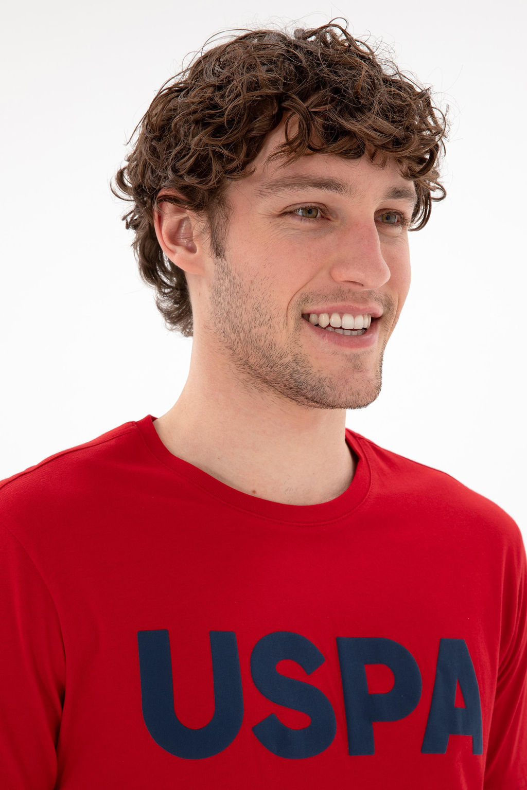 Erkek Regular Fit Bisiklet Yaka K_rm_z_ Basic Ti__rt Sepette S_rpriz _ndirim - U.s. polo assn фото 2
