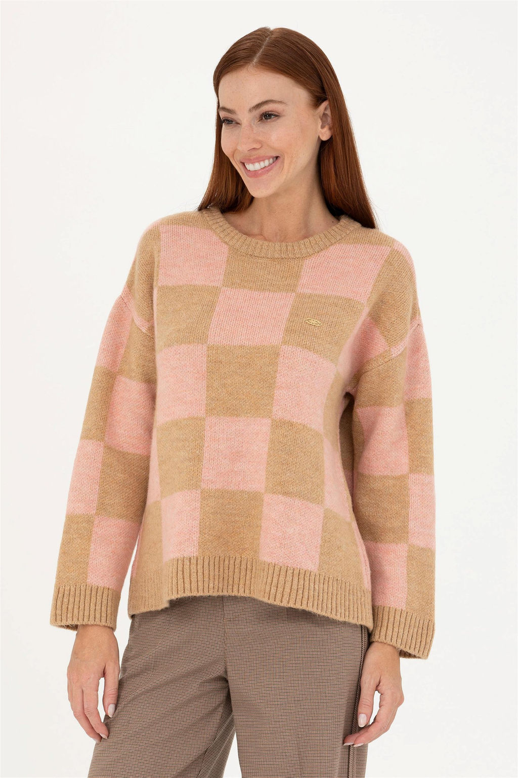 Женский песочный свитер - U.s. polo assn фото 10