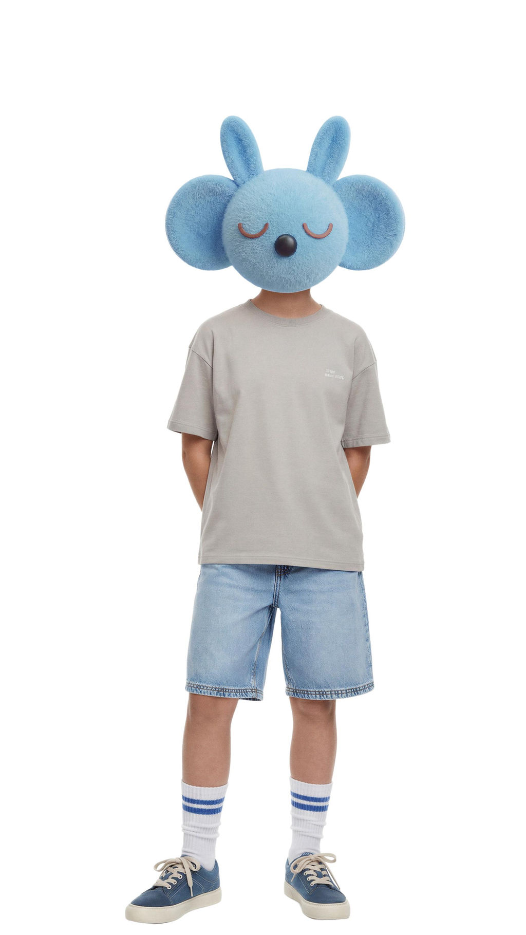 BERMUDA DENIM RELAXED BAGGY / Azul medio - Zara фото 5