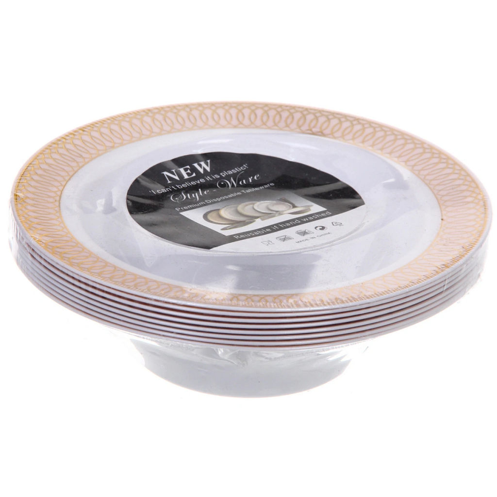 Салатник 14*4см "DOLCE VITA" в наборе 8шт, золото