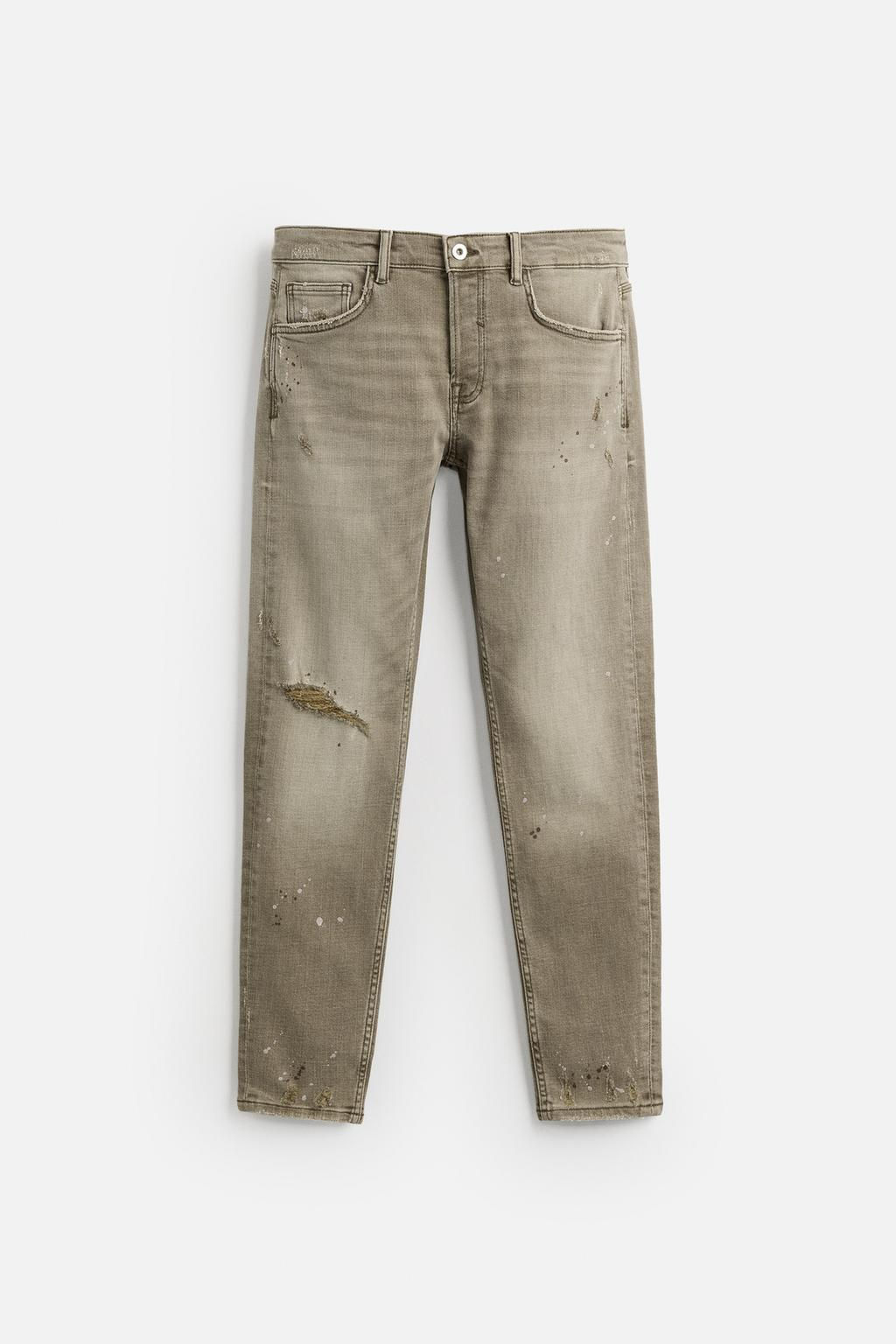 RIPPED SKINNY FIT JEANS - Zara фото 15