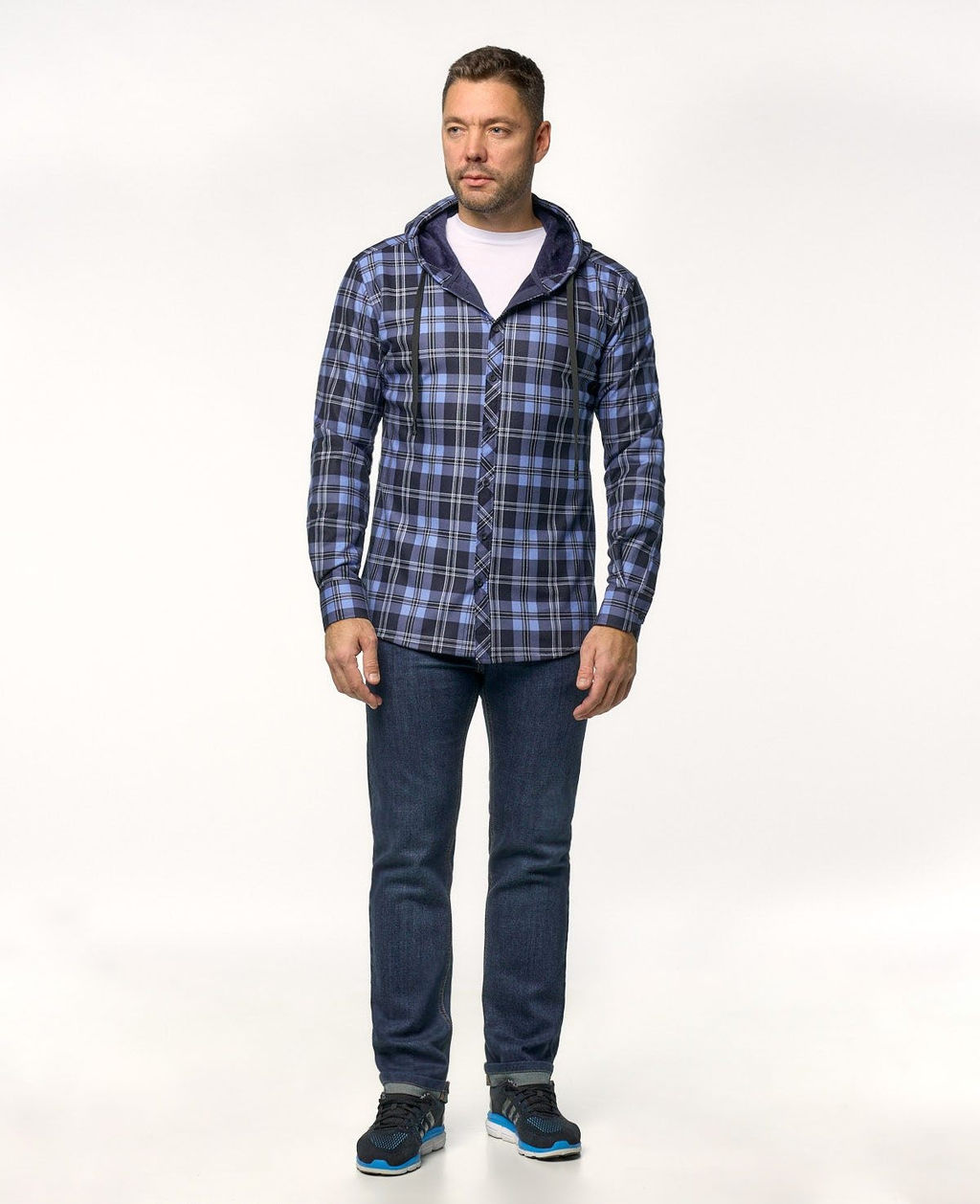 Фланелевая рубашка с флисовым подкладом HOB Z0625/K - Байрон фото 5