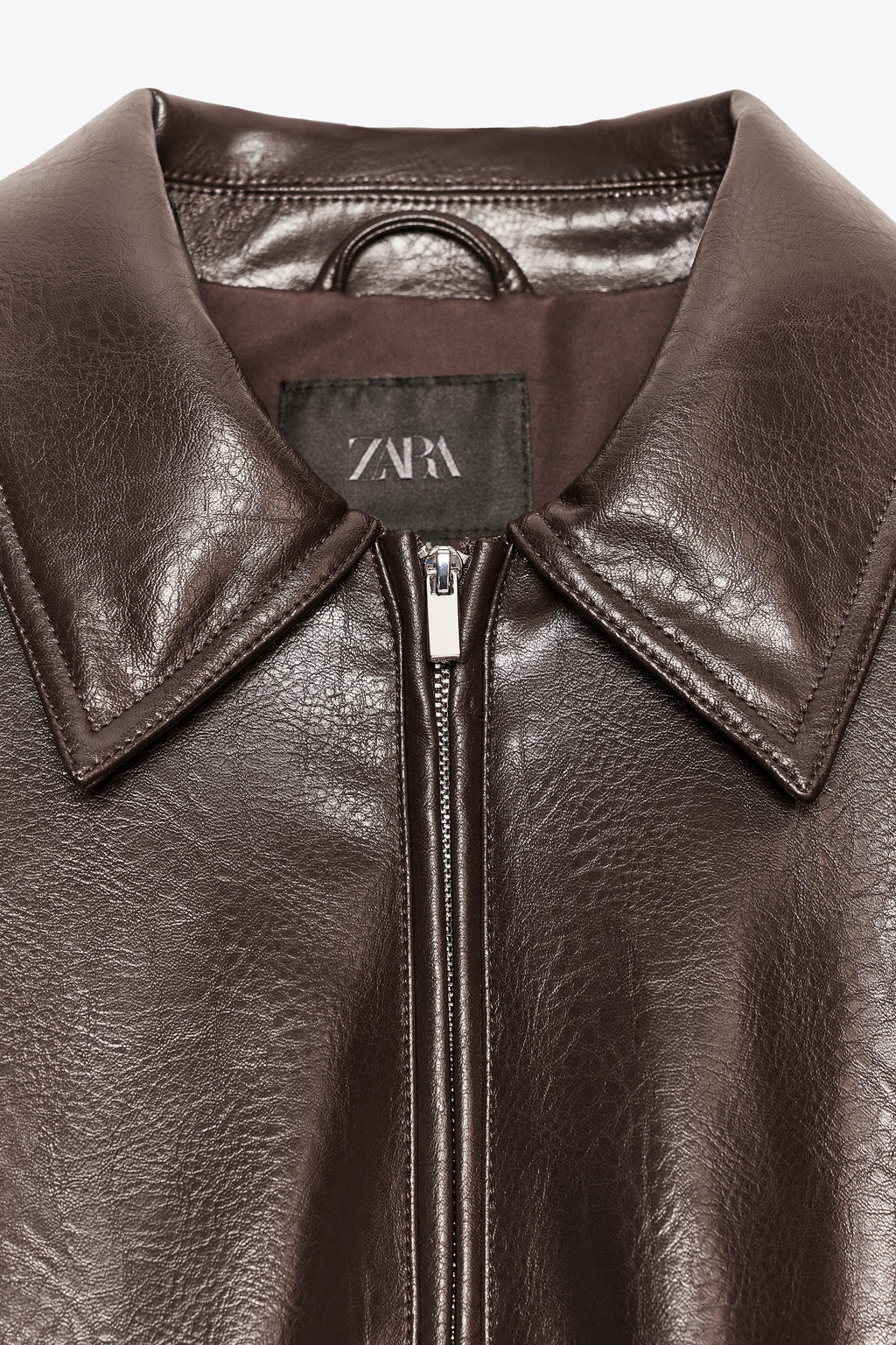 FAUX LEATHER BOMBER JACKET - Zara фото 25
