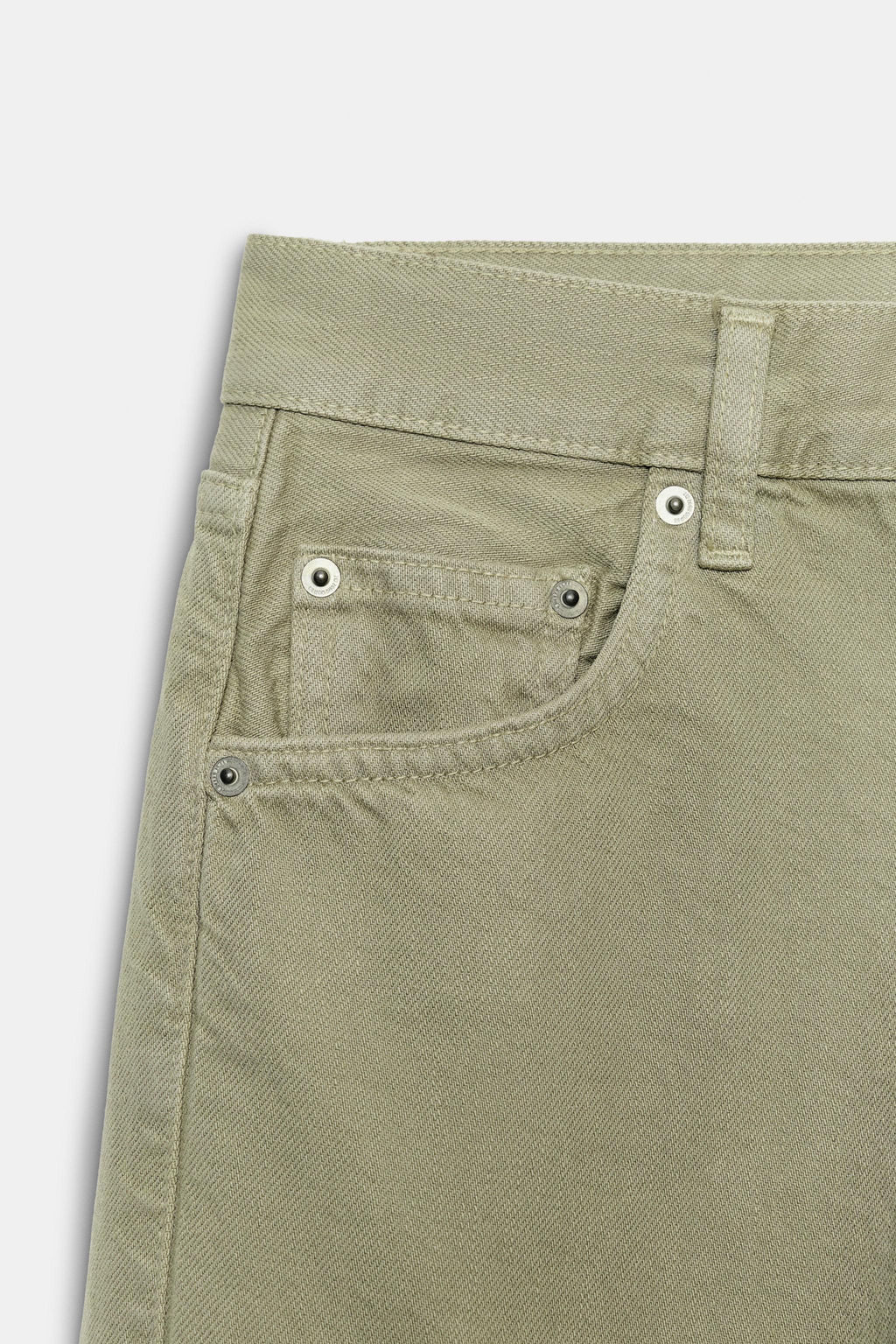 JEANS ZW COLLECTION BAGGY TIRO MEDIO / Khaki - Zara фото 10