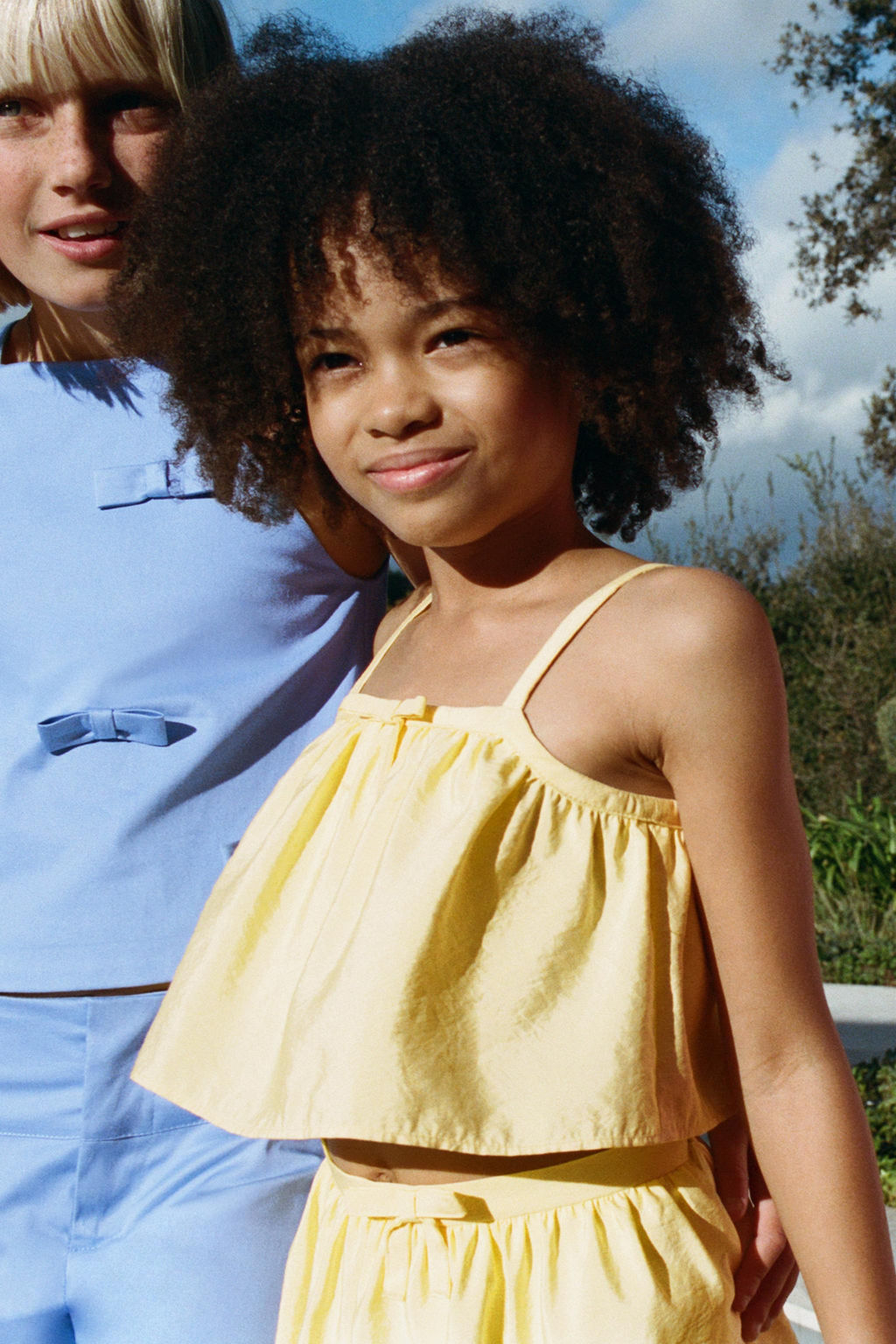 TOP CROPPED TAFET?N / Amarillo - Zara фото 6