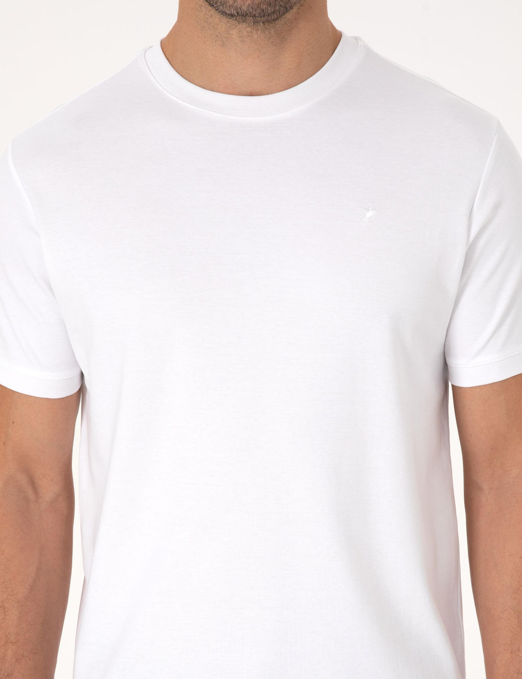 Beyaz Regular Fit Basic Ti__rt - Cacharel фото 6