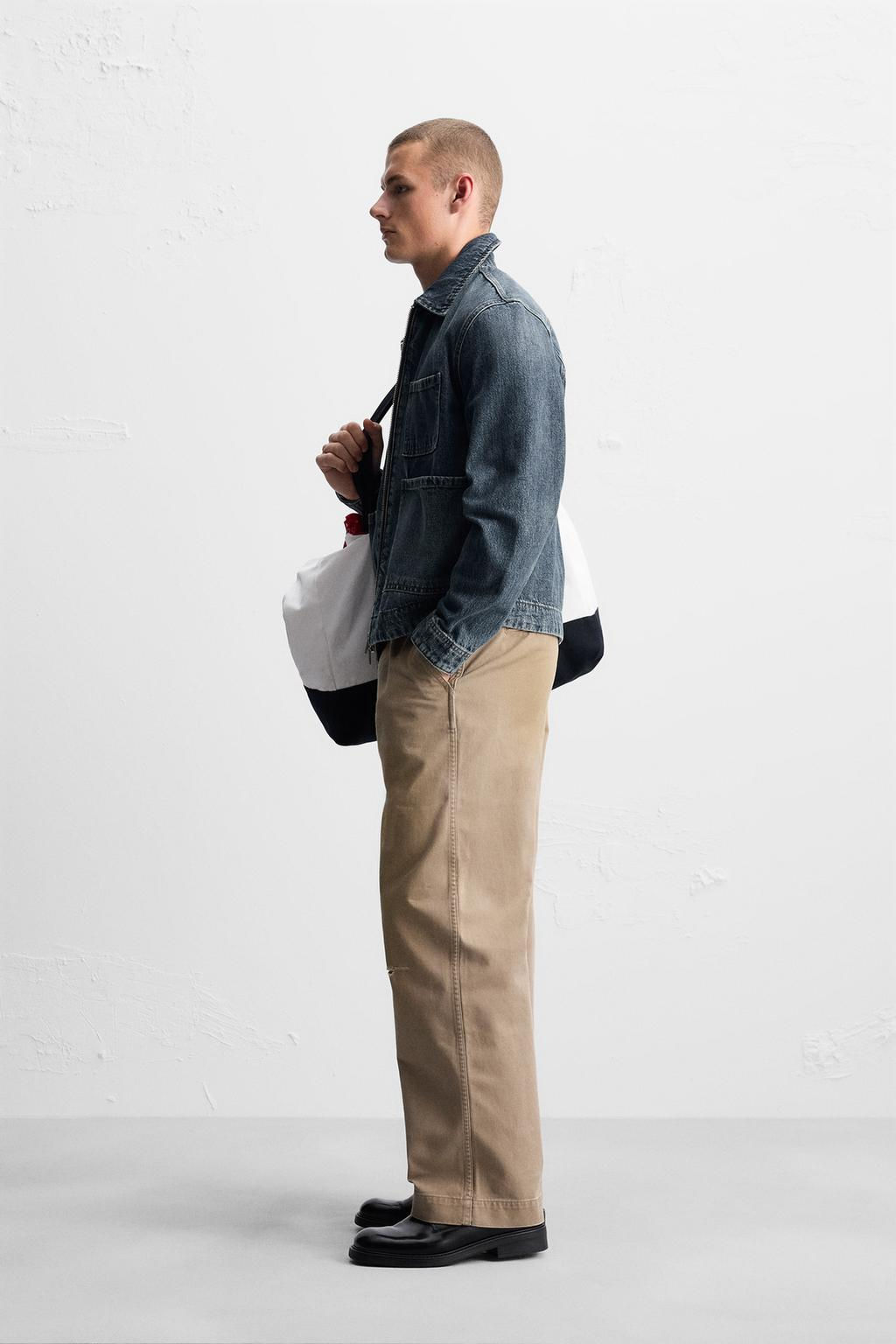 DENIM JACKET WITH ZIP - Zara фото 4