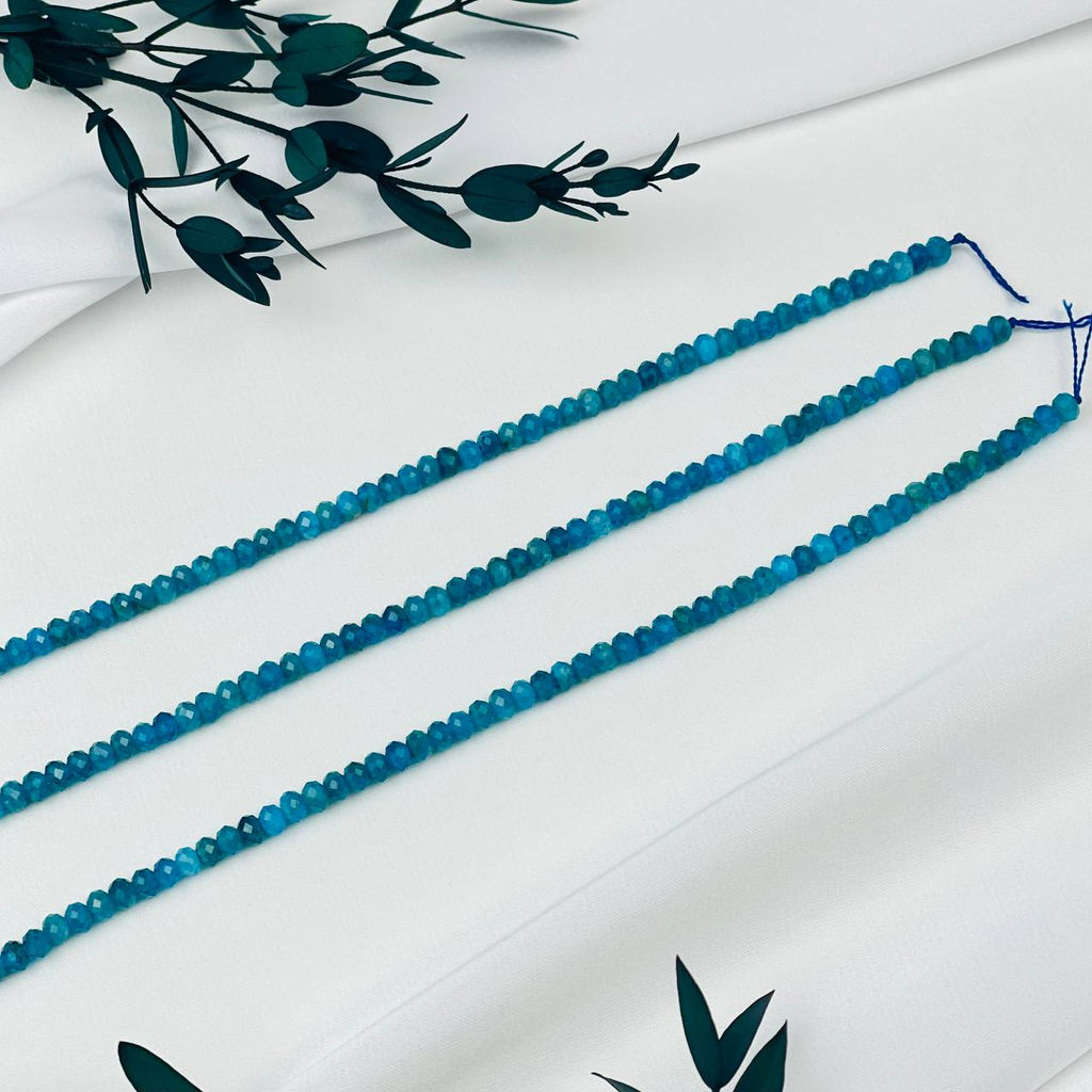 Бусины для украшений из Апатита (125 бусин)