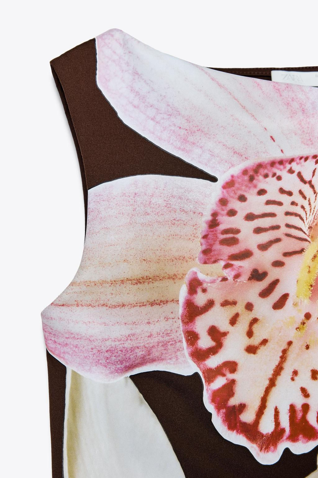 FLORAL POLYAMIDE TOP - Zara фото 9