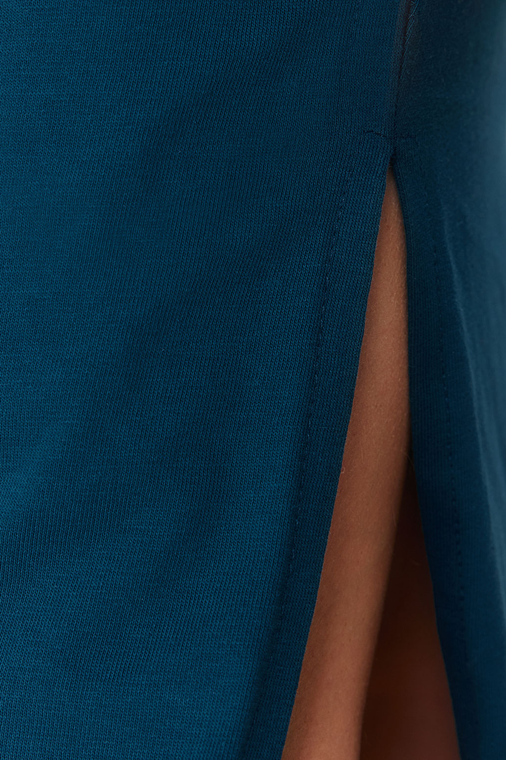 TRENDYOLMILLA Antrasit %100 Pamuk Eskitme Efektli Y?rtmacl? Shift/Rahat Kesim Orme T-shirt Elbise TWOSS24EL00140 фото 9