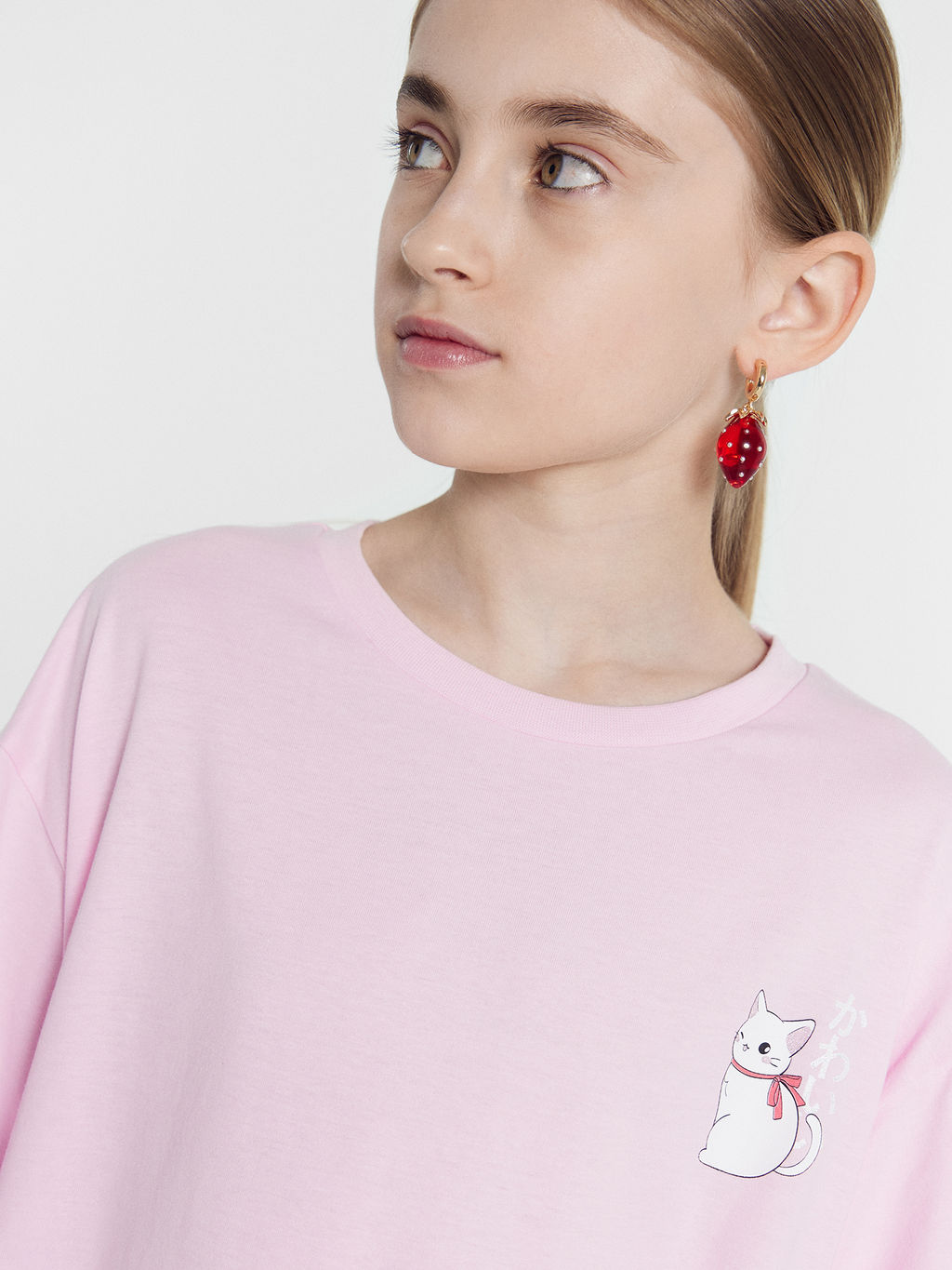 Платье для девочек светло-розовое с печатью - Mark formelle фото 4