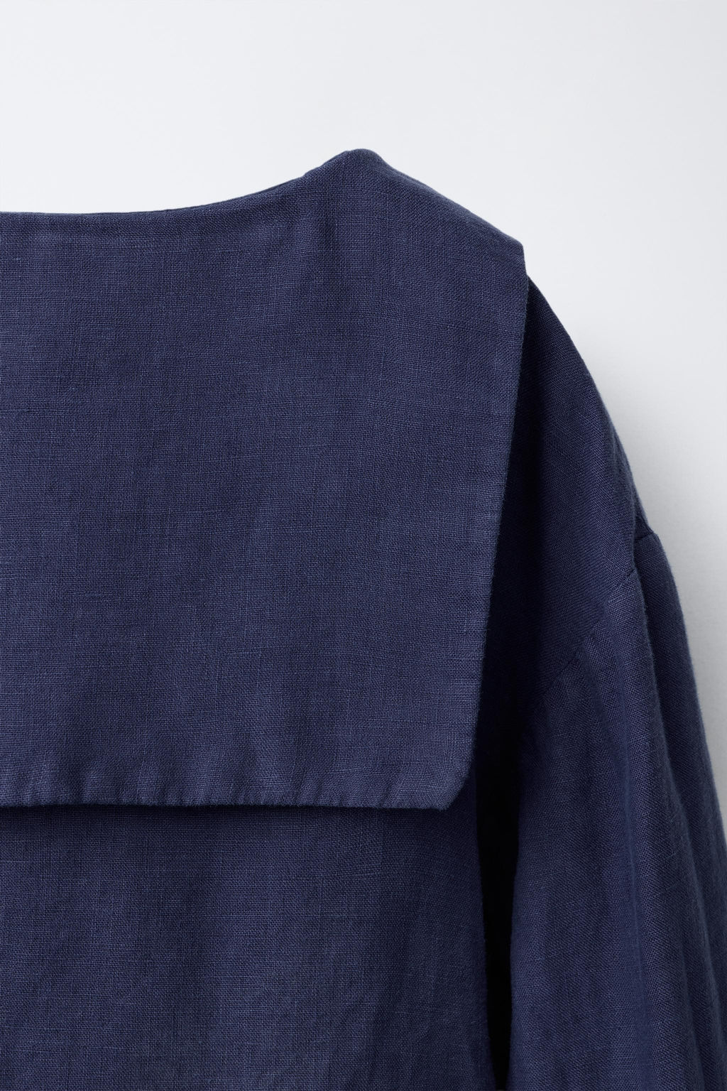 100% LINEN PETER PAN COLLAR SHIRT - Zara фото 4