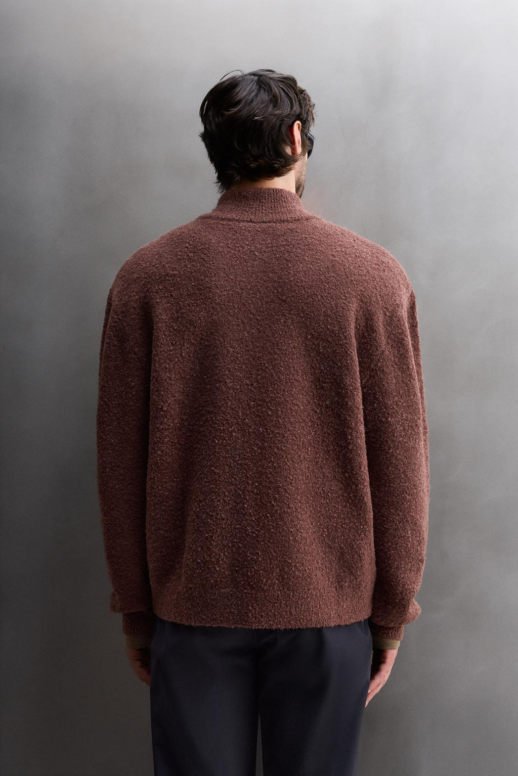 QUARTER-ZIP CONTRAST SWEATER - Zara фото 17