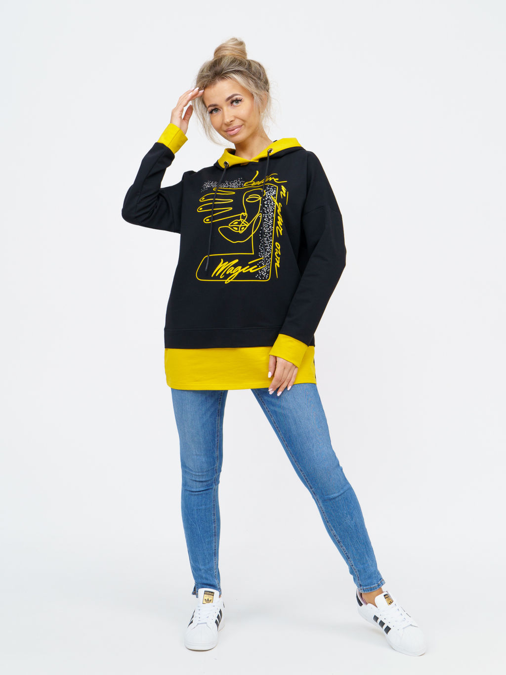 845 Туника "горчичный"