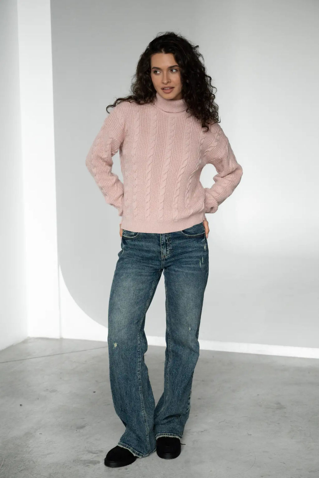 Джемпер ДЖв 1353 Пудровый - T.C.T фото 2