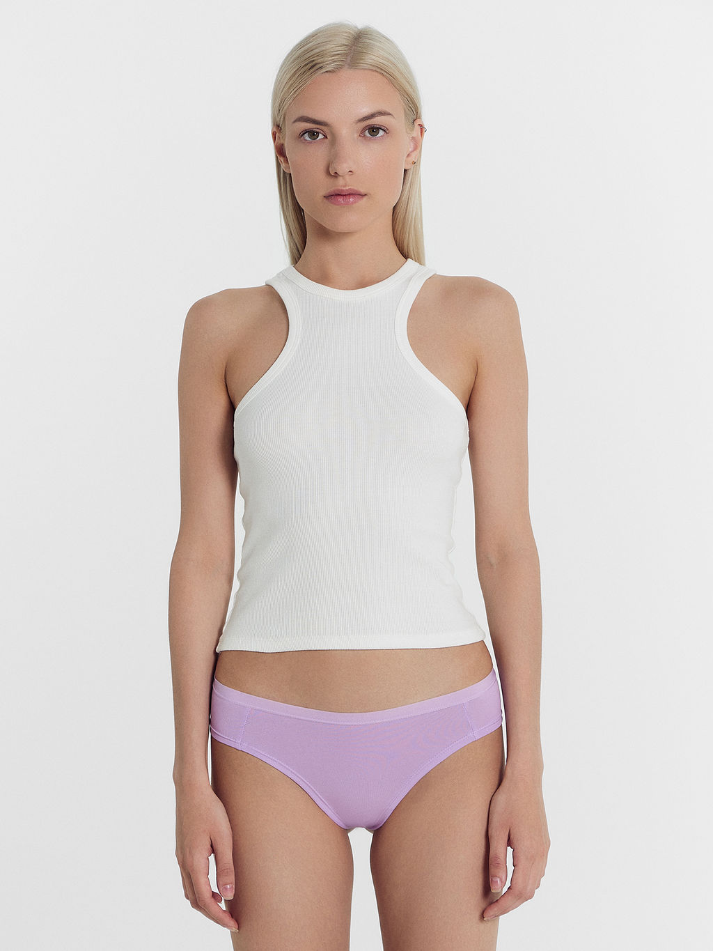 Цена за 2 штуки! Трусы женские бразилиана в сиреневом цвете сирень 412247H - Mark formelle фото 3