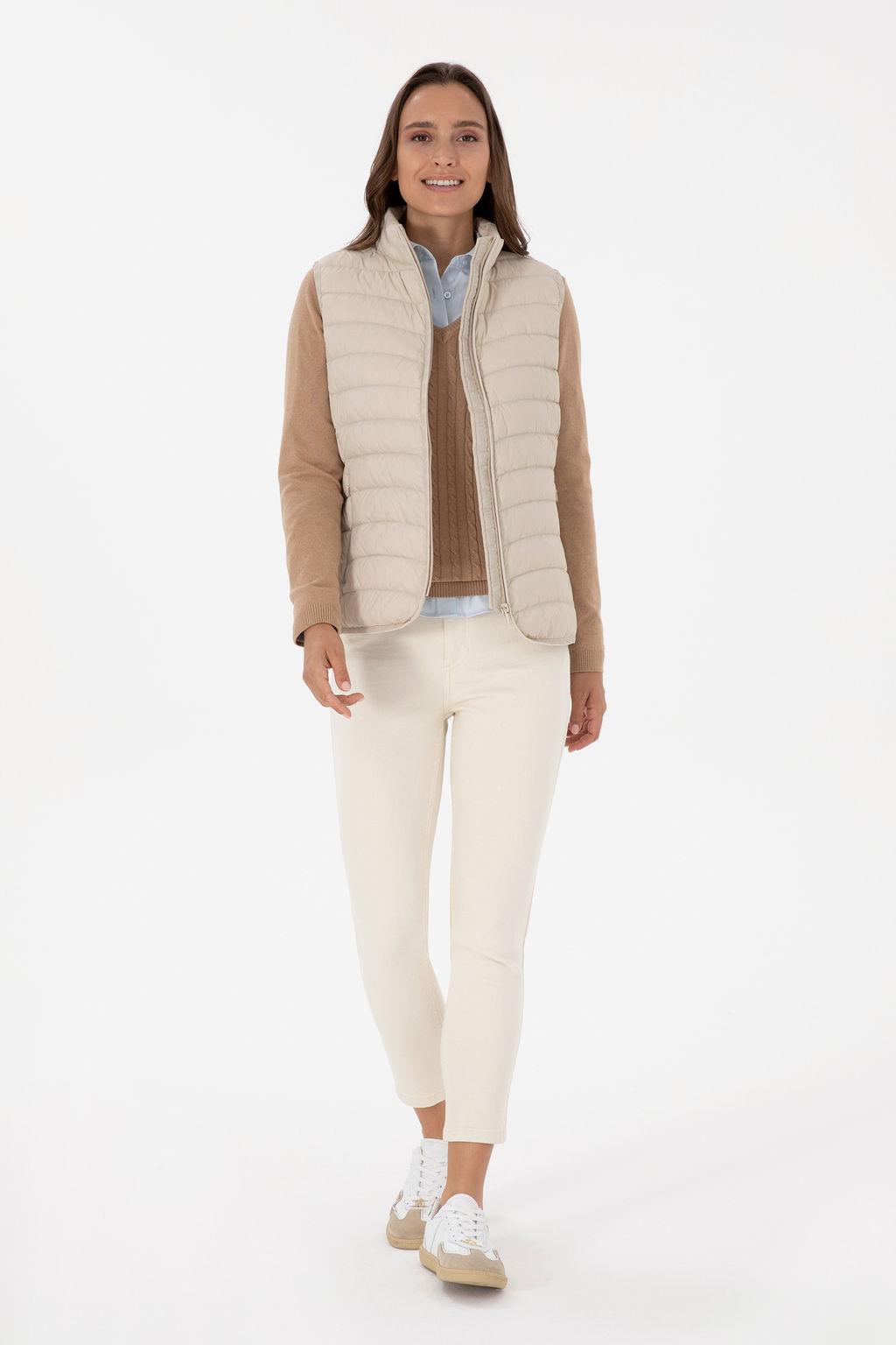 KadДn Krem Yelek - U.s. polo assn фото 4