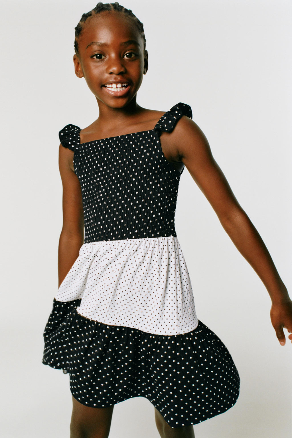 POLKA DOT PANEL DRESS - Zara фото 5