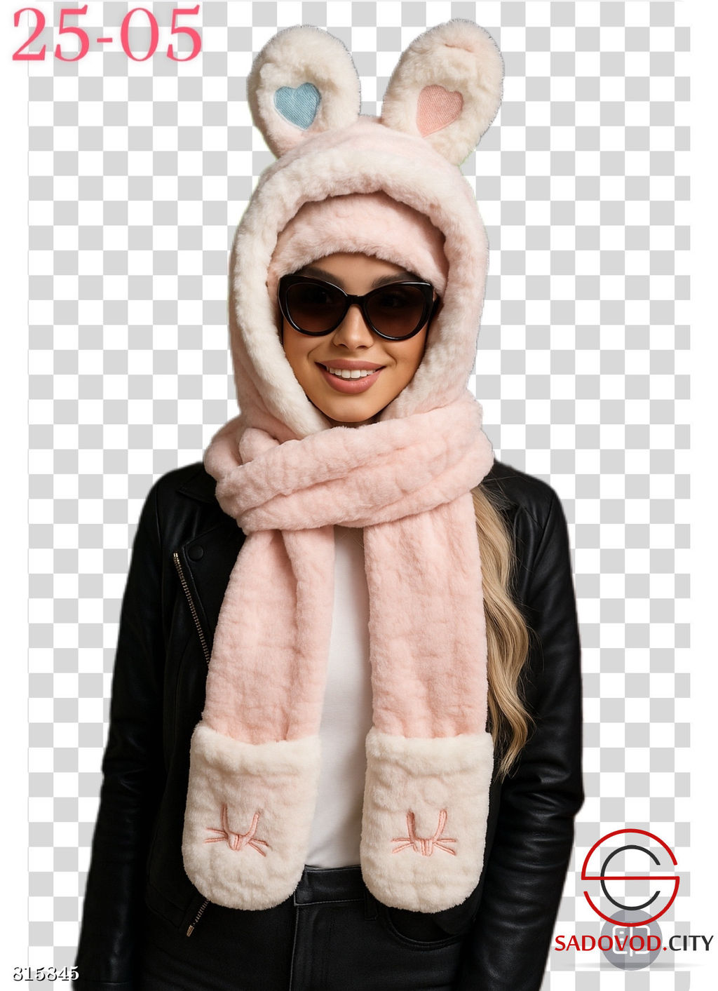 Шапка с отворотом и с ушками - Bruno фото 4