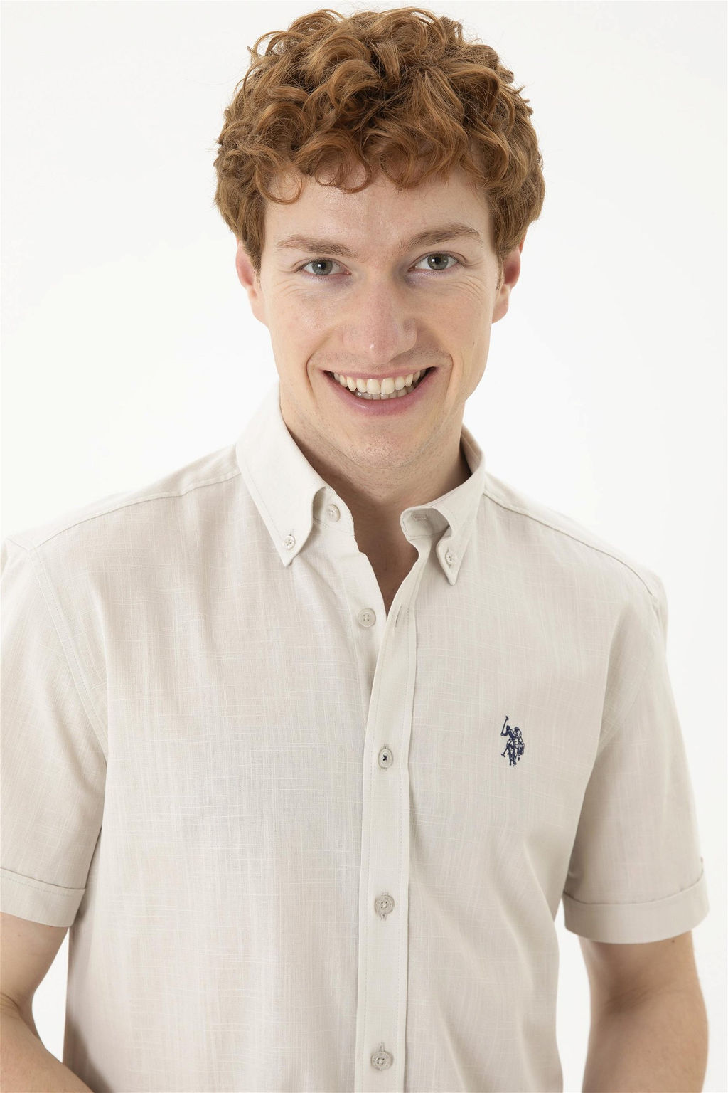 Мужская рубашка с коротким рукавом Stone Неожиданная скидка в корзине - U.s. polo assn фото 2