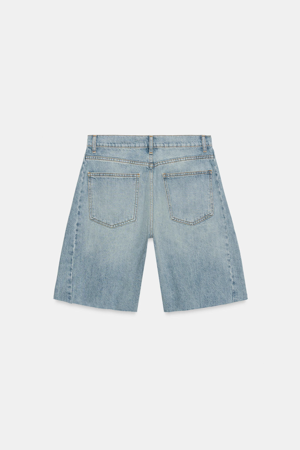 BERMUDA DENIM RELAXED TIRO MEDIO ZW COLLECTION / Azul claro - Zara фото 6