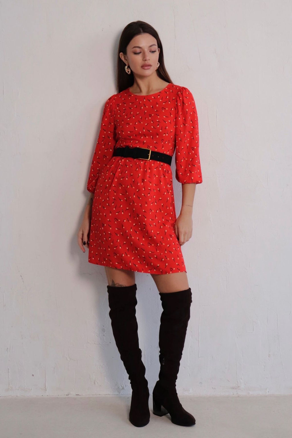 Платье с присборенной юбкой - Martichelli фото 40