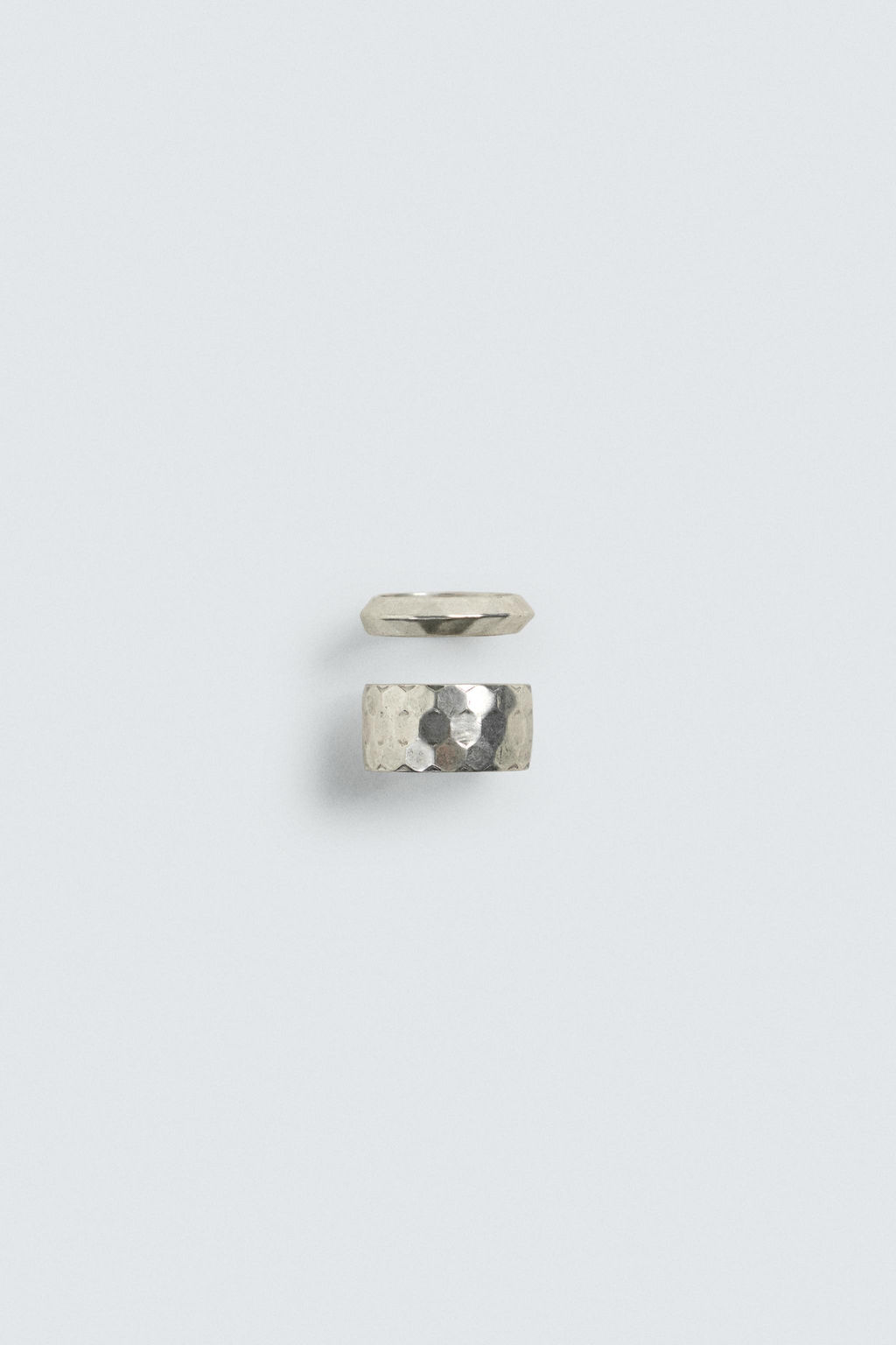 ANILLOS MET?LICOS COMBINADOS PACK 2 / Plata - Zara фото 3