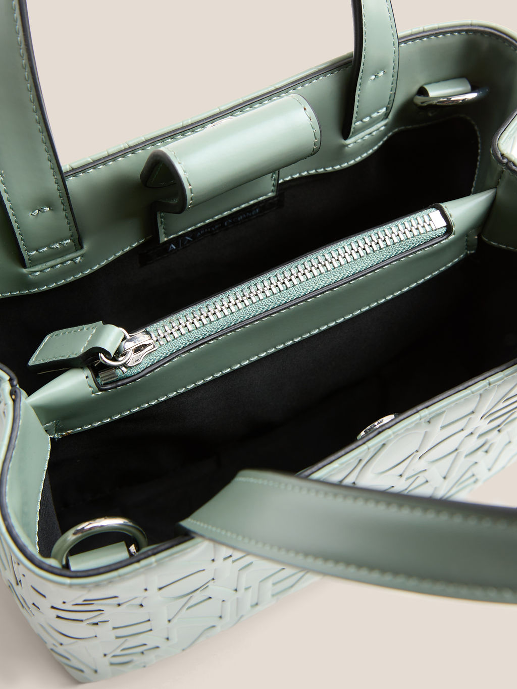 Женская сумка с ручками ARMANI EXCHANGE LIZ Артикул 4361230, фисташковый  фото 4