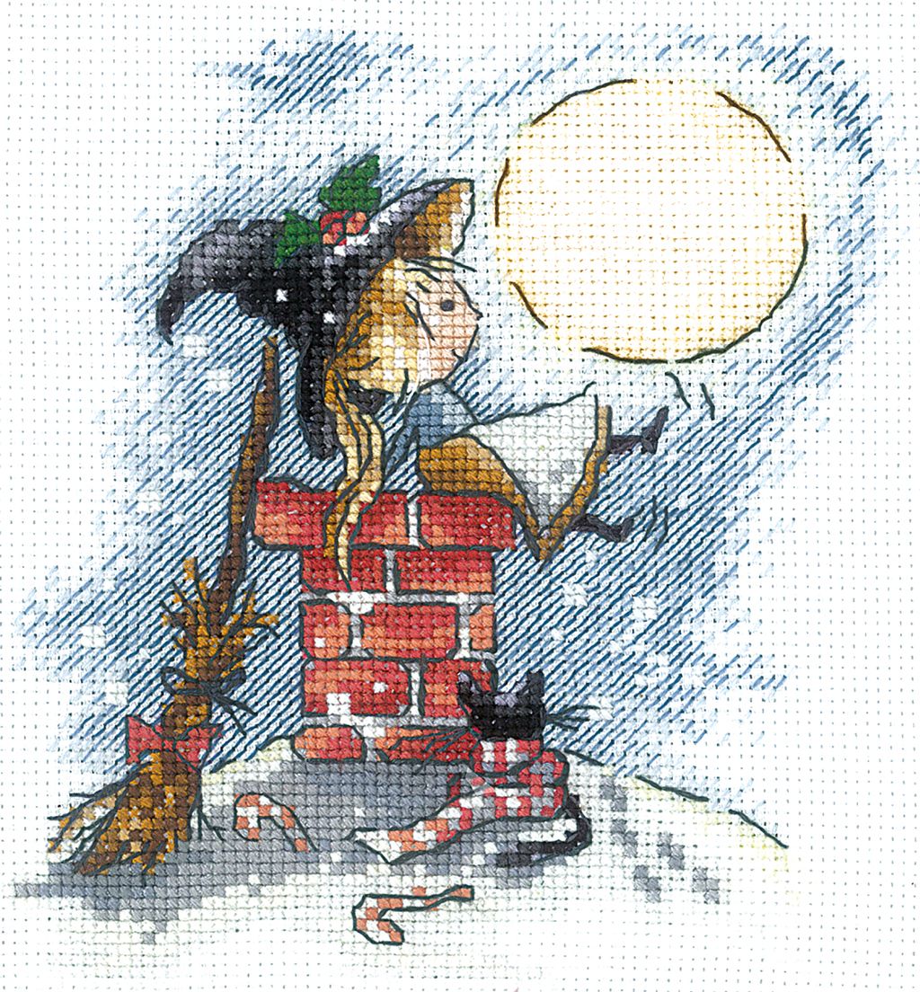 Набор для вышивания Сделай своими руками Л-21 Счастье под луной 12.5 х 13 см