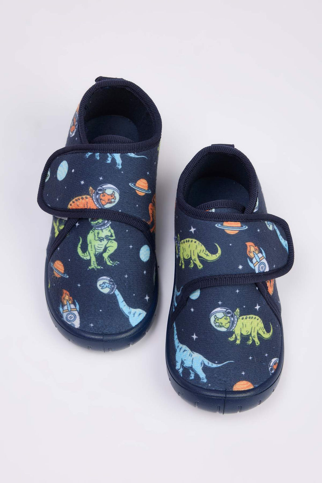 Lacivert Dinazor Bask?l? Kucuk Erkek Cocuk Kids Panduf TAKAW26ER00000