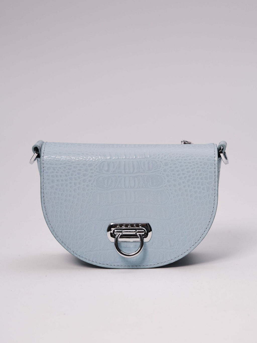 Сумка кожаная Azaro 31032 голубая вода