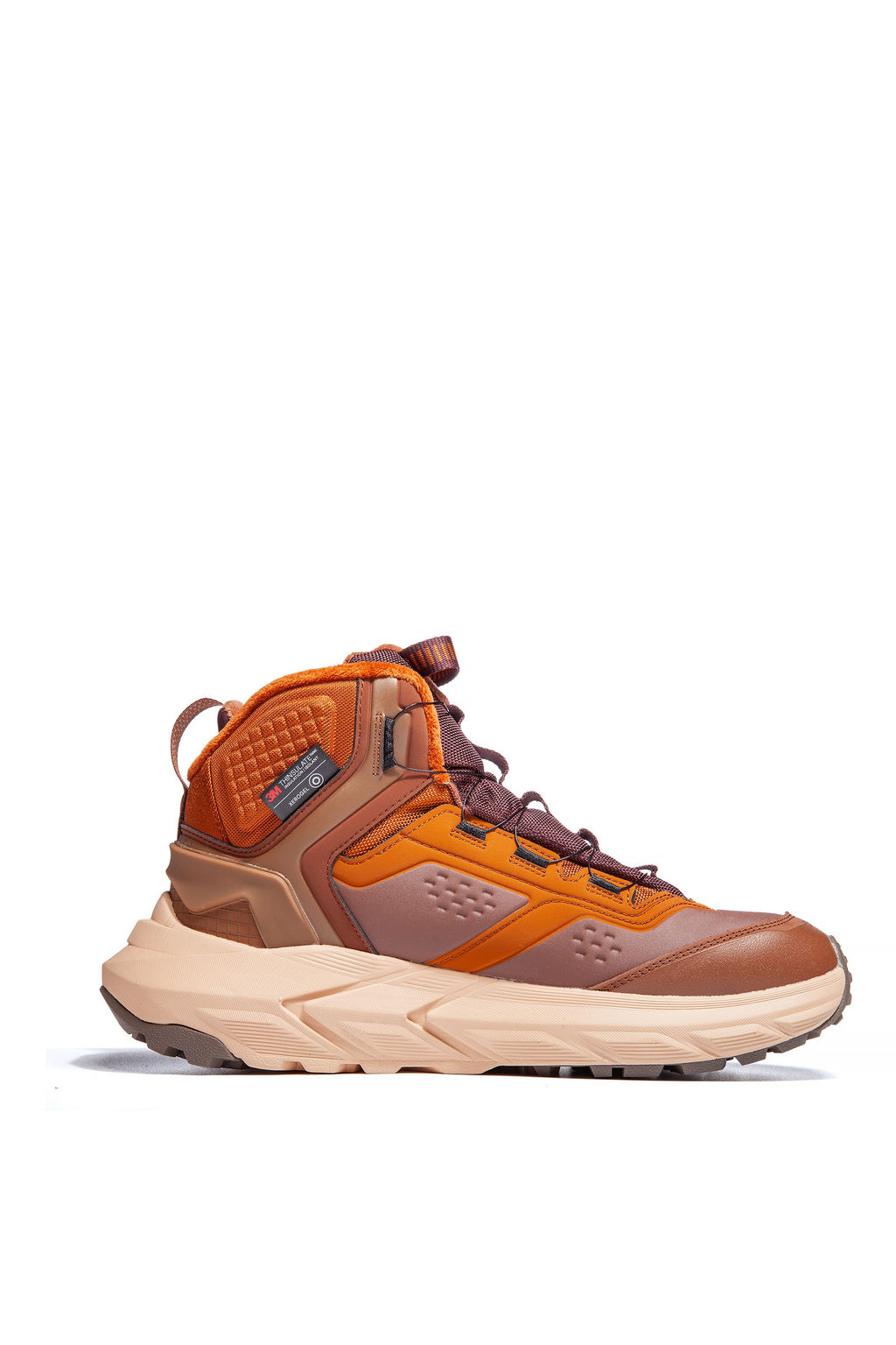 Кроссовки повседневные утепленные Коричневый/Коричневый/Коричневый