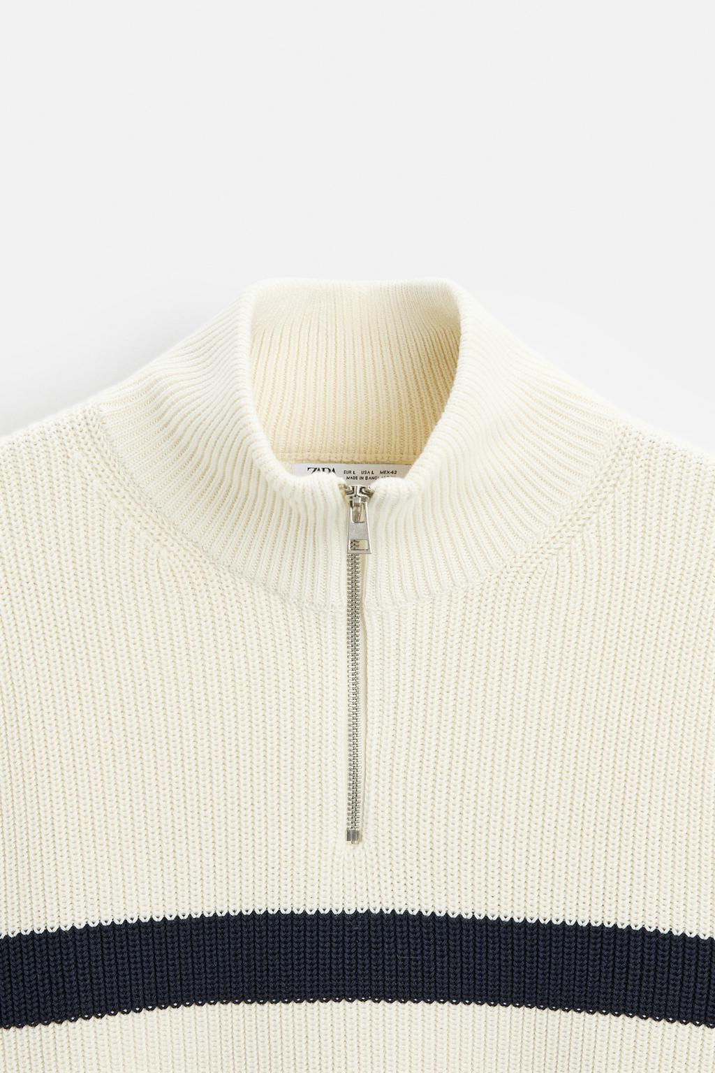 ZIP HIGH NECK SWEATER - Zara фото 8
