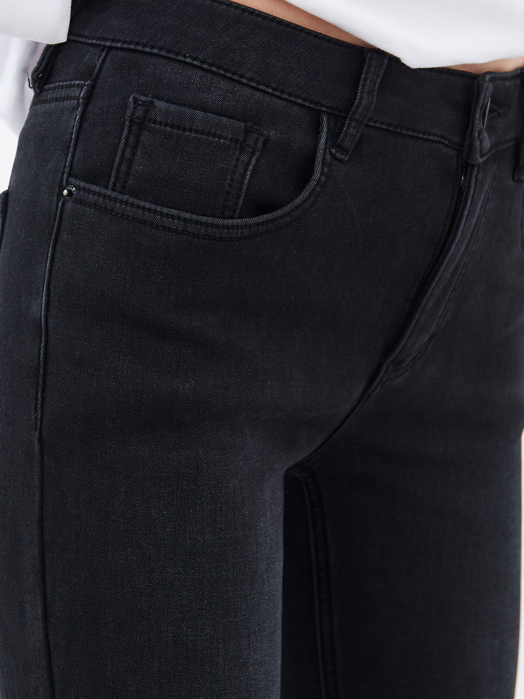 Утепленные Женские Джинсы Прямые на Флисе