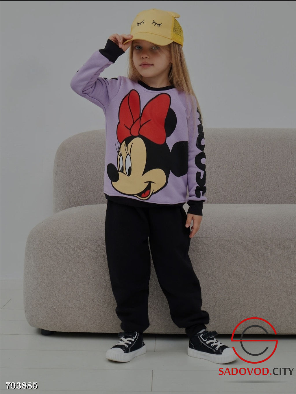 Костюм двойка для девочки из 3х-нитки хлопка с начесом - Bruno фото 12