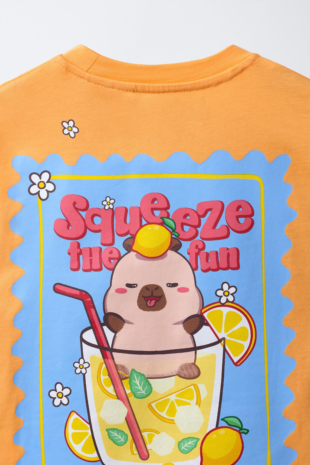 CAMISETA ESTAMPADA CAPIBARA CAPYFUN  / Naranja - Zara фото 6