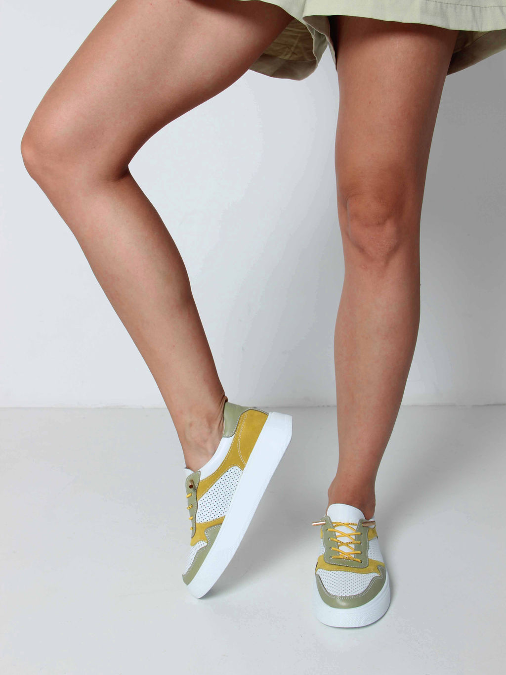 Кеды EDART 149.LusiR2 w. Авокадо желтый - Ed'art фото 3