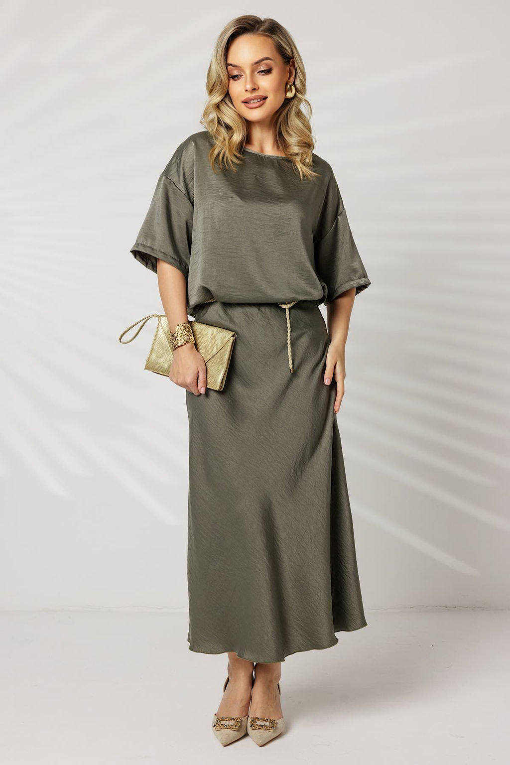 Блузка женская 4483/05/Оливковый - Rise фото 3