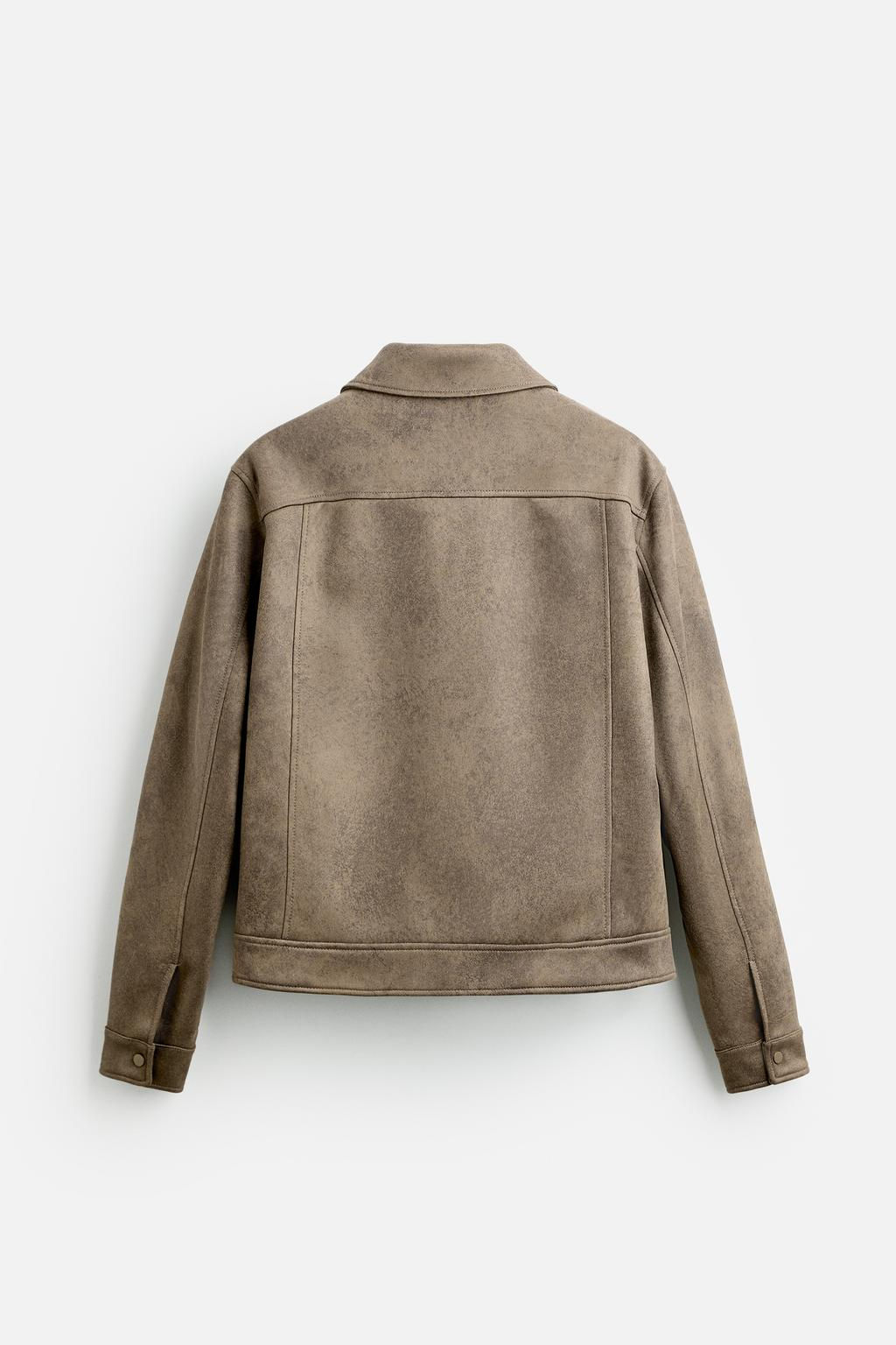 FAUX SUEDE JACKET - Zara фото 7