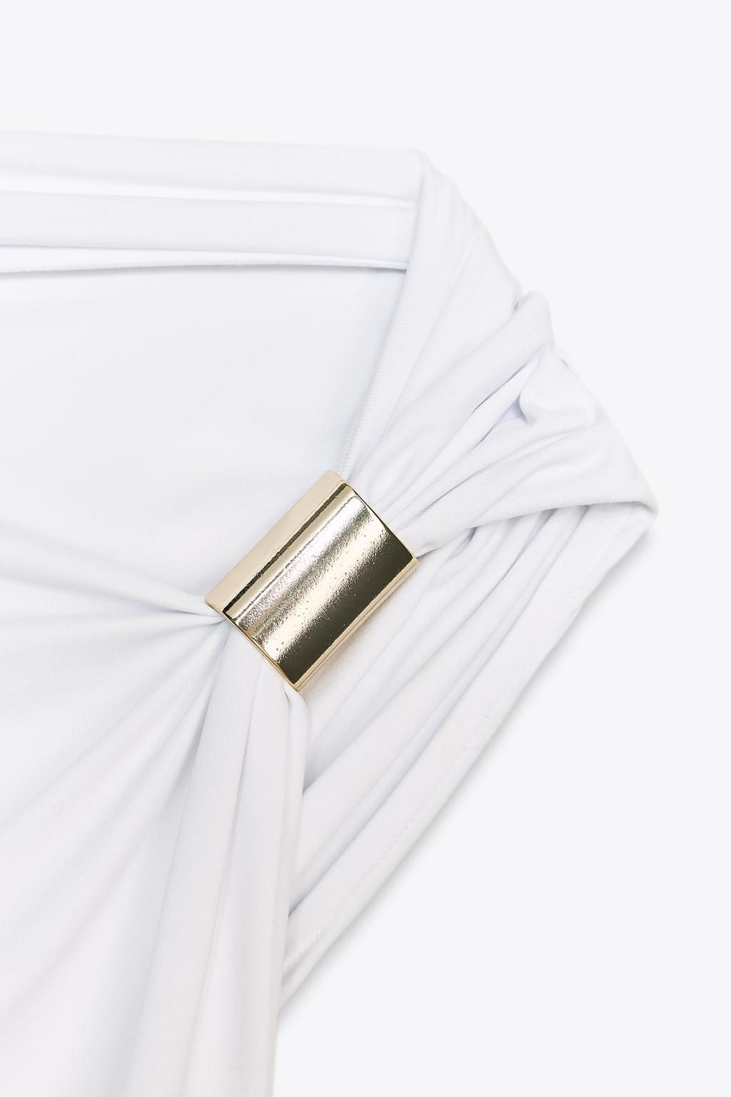 ASYMMETRIC POLYAMIDE TOP - Zara фото 25