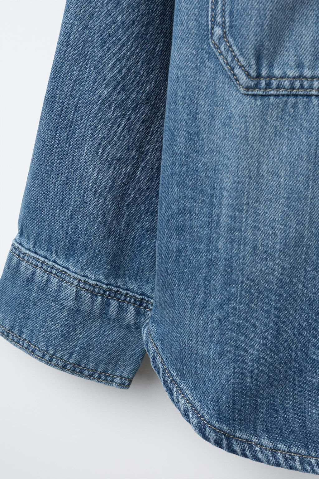 DENIM OVERSHIRT - Zara фото 4