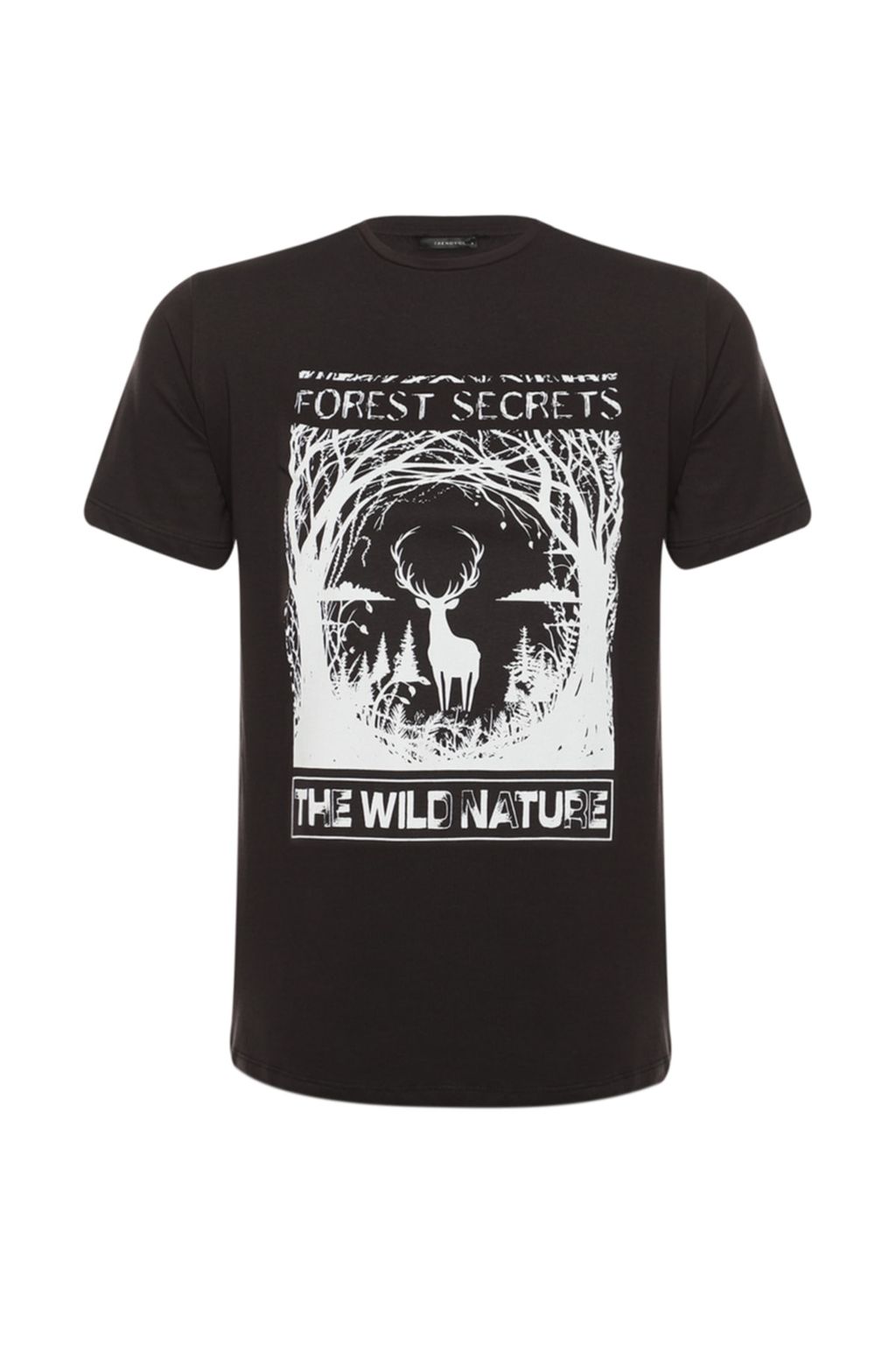 Siyah %100 Organik Pamuk Bask?l? Basic Orme T-Shirt - Trendyolmilla фото 6