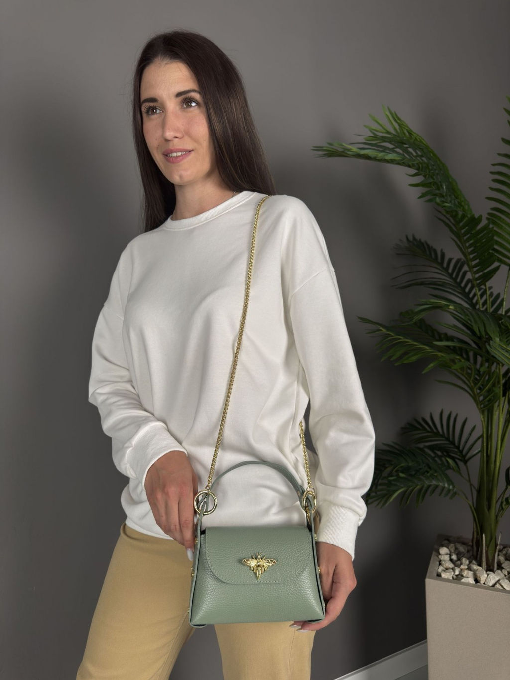 Сумка женская из телячьей кожи