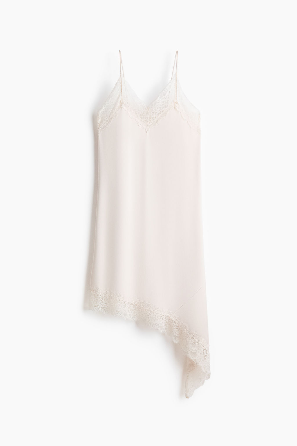Vestido de tirantes con ribetes de encaje - H&m фото 3