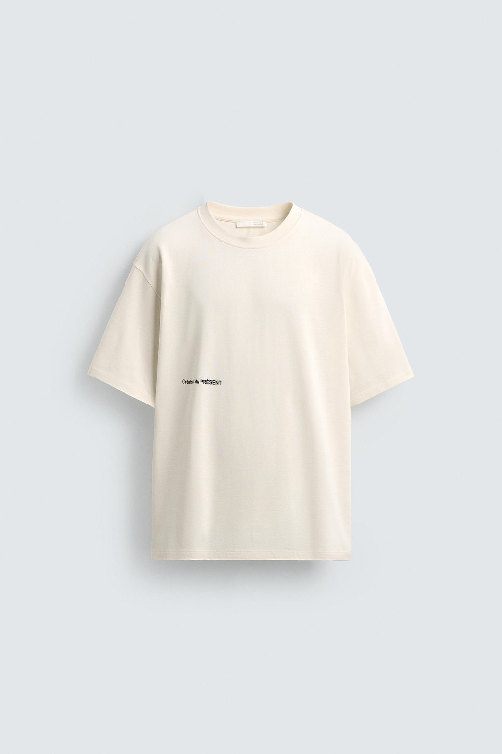 CAMISETA TEXTO PARCHES COMBINADOS / Blanco roto - Zara фото 7