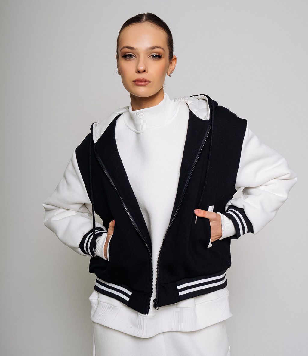 Бомбер #КТ2613, черный - Dommod фото 2