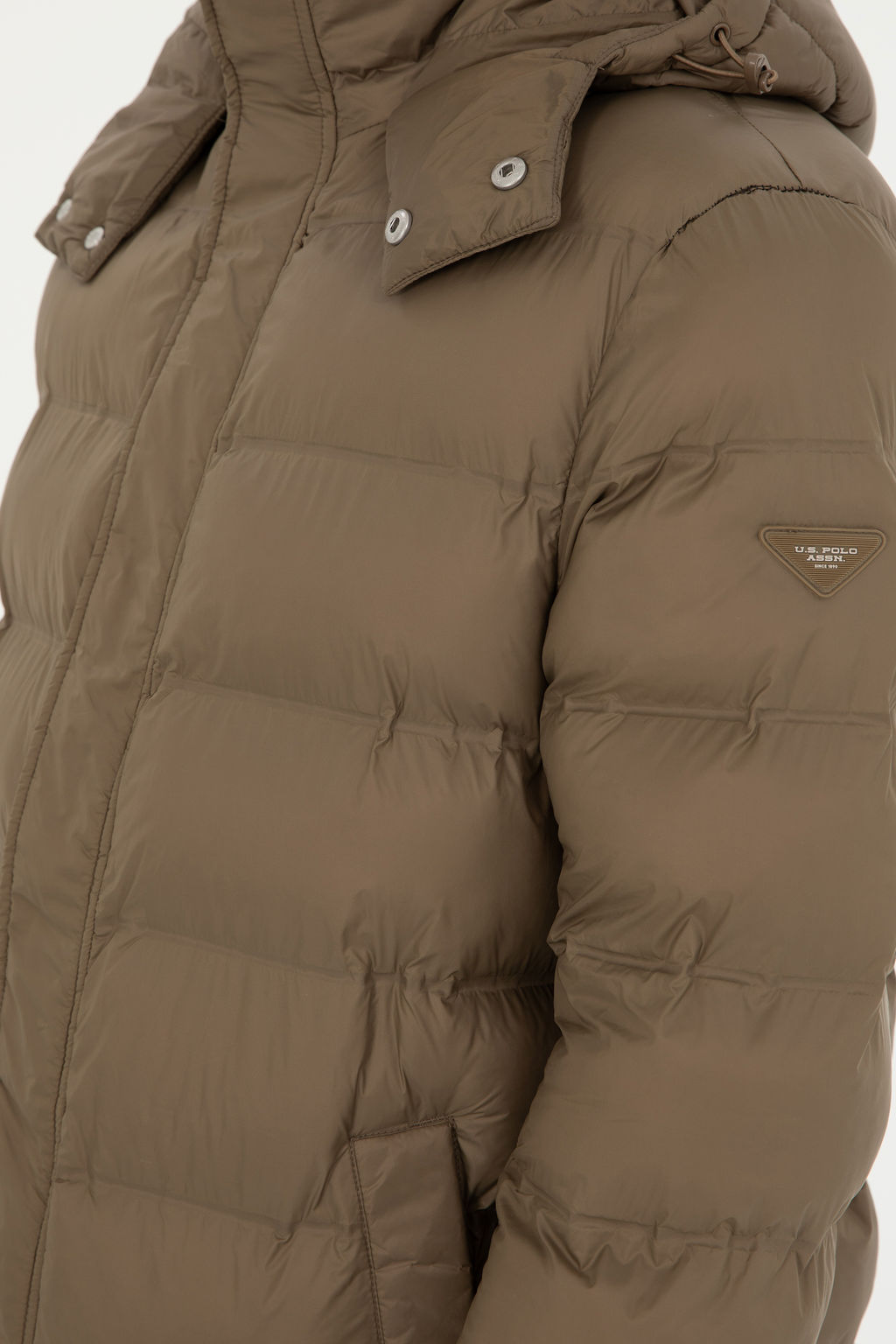 Мужское пальто цвета хаки Неожиданная скидка в корзине - U.s. polo assn фото 14