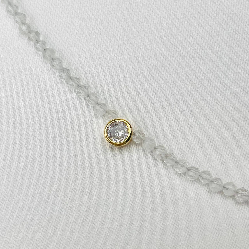 Бусы-Чокер из Горного Хрусталя 38 см +